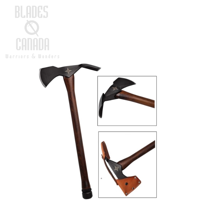 Barebones Woodsman Pulaski Axe, 1055HC, Wood Handle, Canvas Sheath, BARE2124 (image for) Barebones Woodsman Pulaski Axe, 1055HC, Wood Handle, Canvas Sheath, BARE2124